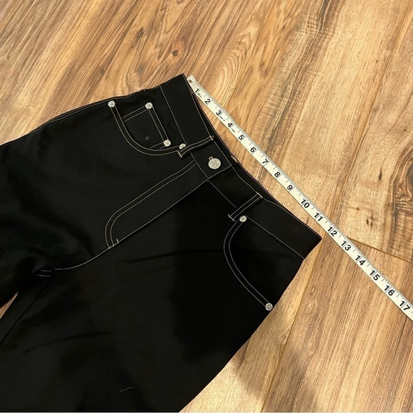 Helmut Lang Bootcut High Rise Cotton Black Pant - Picture 11 of 13